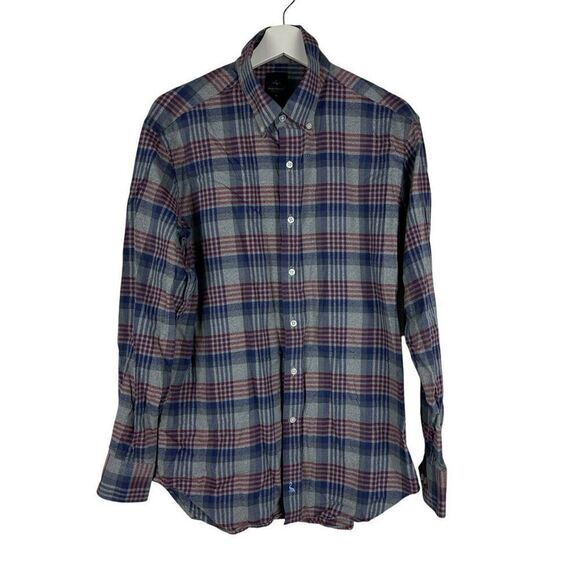Tailorbyrd Other - TailorByrd Men's Cranberry Plaid Long Sleeve Shirt size XL